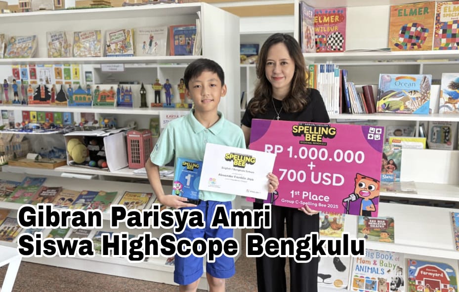 Gibran Parisya Amri Raih Juara 2 Spelling Bee Group C di 18th Annual English 1 Regional Bengkulu