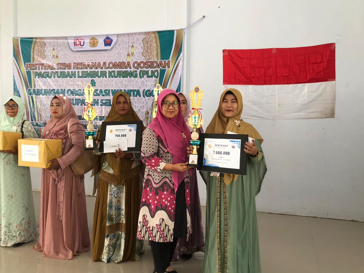 Dalam Rangka Hari Ibu 2025, PLK Dan GOW Seluma Gelar Lomba Rebana
