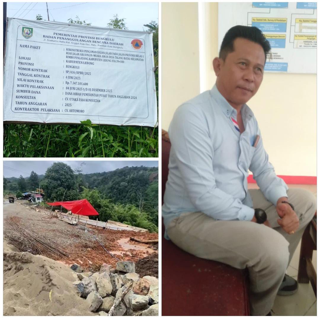 Proyek Jalan Rp7,3 Miliar di Lebong Diduga Molor, PPK Tegaskan Batas Akhir 30 Januari 2026