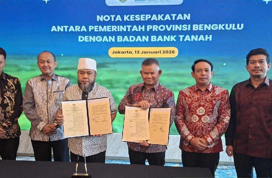 Pemprov Bengkulu Gandeng Bank Tanah Optimalkan Lahan Eks HGU untuk Dongkrak PAD