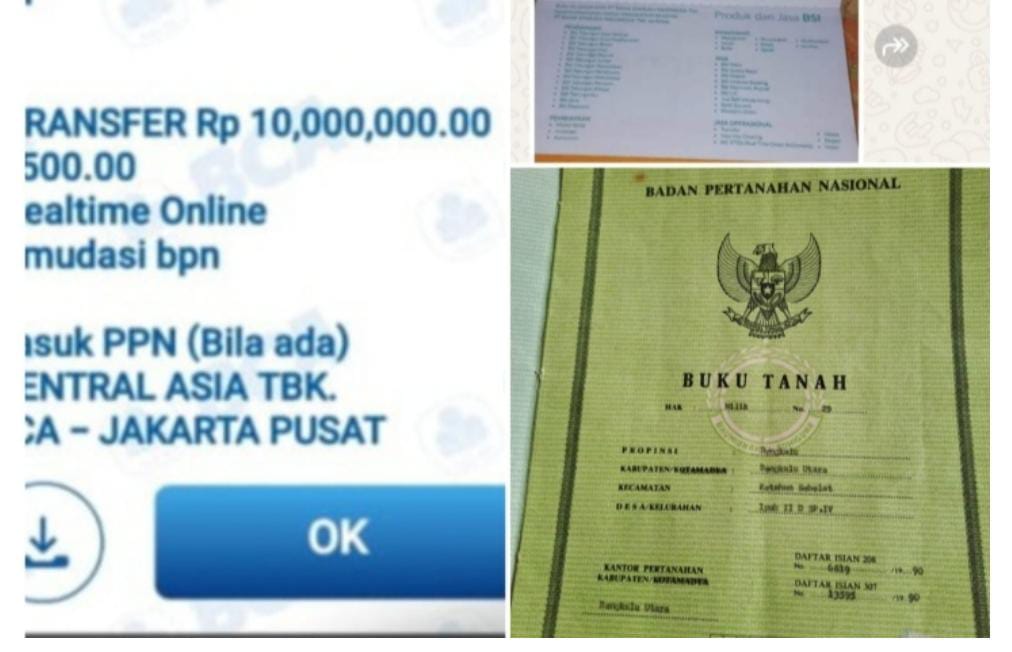 Diduga Oknum Pegawai Kanwil BPN Bengkulu Lakukan Pungli Rp10 Juta