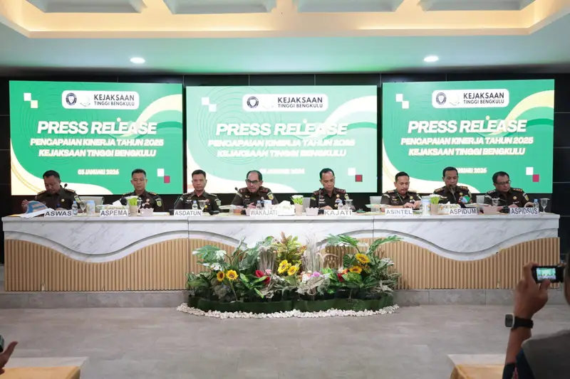 Kejati Bengkulu Sita Aset Rp1,4 Triliun, 49 Tersangka Korupsi Dibongkar Sepanjang 2025
