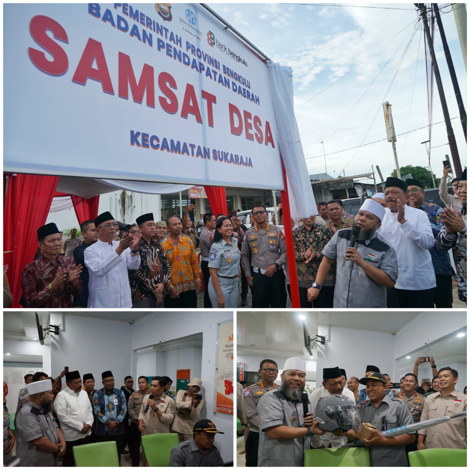 Samsat Desa di Seluma Diresmikan Gubernur, Bank Bengkulu Jadi Pusat Layanan Pajak Kendaraan