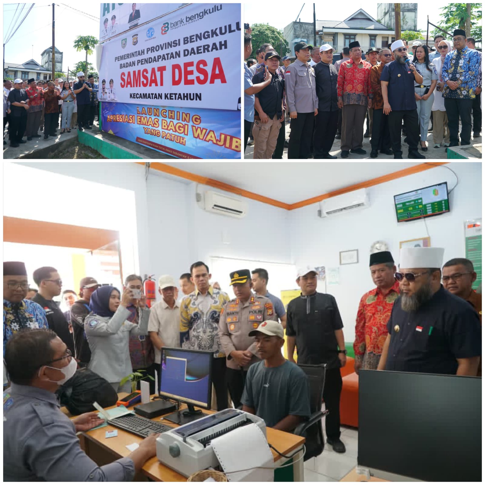 Samsat Desa Resmi Beroperasi di KCP Bank Bengkulu Bengkulu Utara