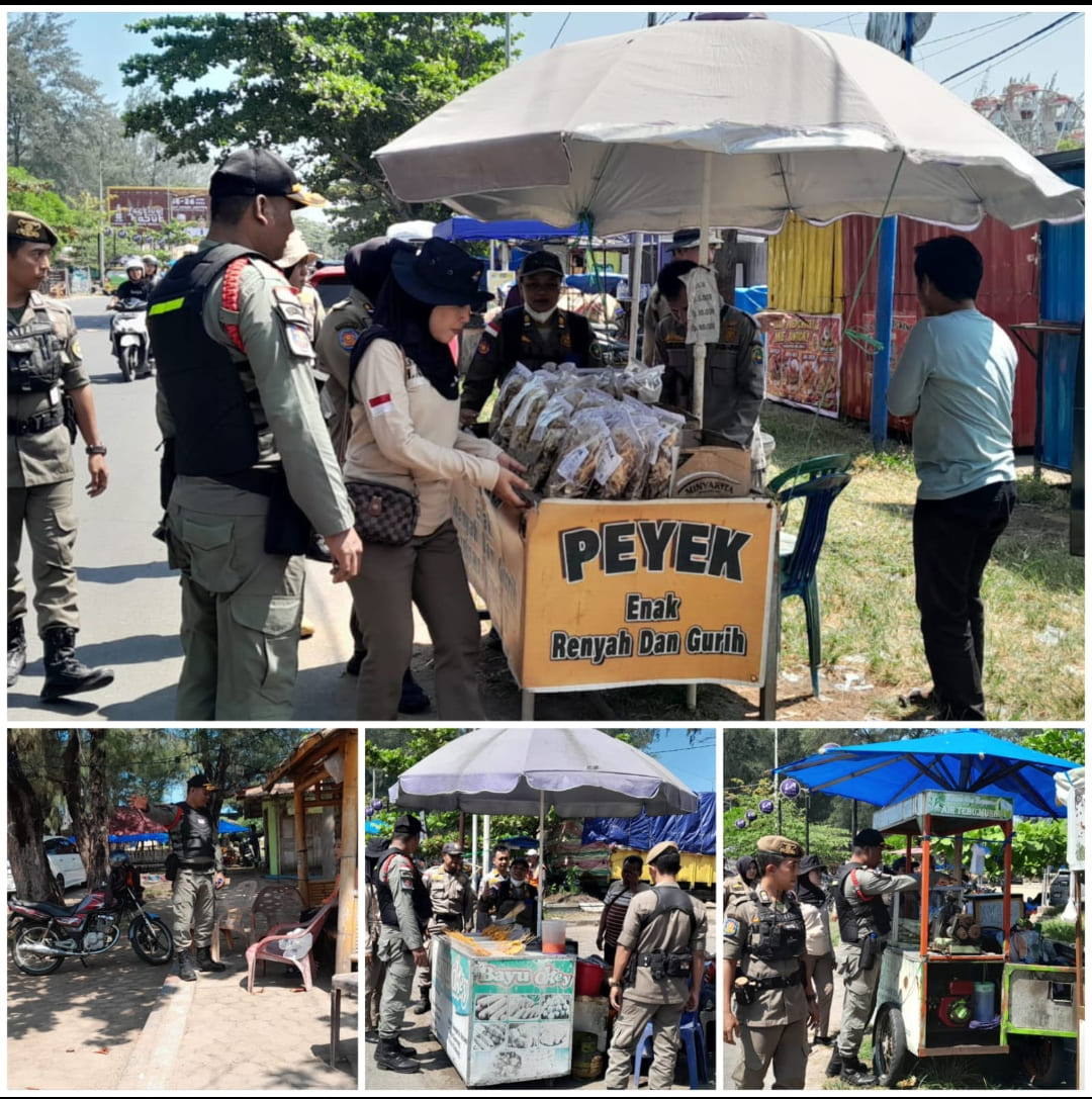 SATPOL PP KOTA BENGKULU TEGAS TERTIBKAN PEDAGANG DAN JURU PARKIR DEMI KELANCARAN FESTIVAL TABOT 2026
