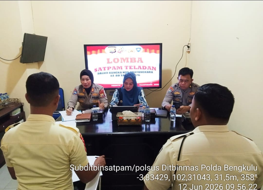 Peringati Hari Bhayangkara ke-80, Ditbinmas Polda Bengkulu Gelar Lomba Satpam Teladan 2026